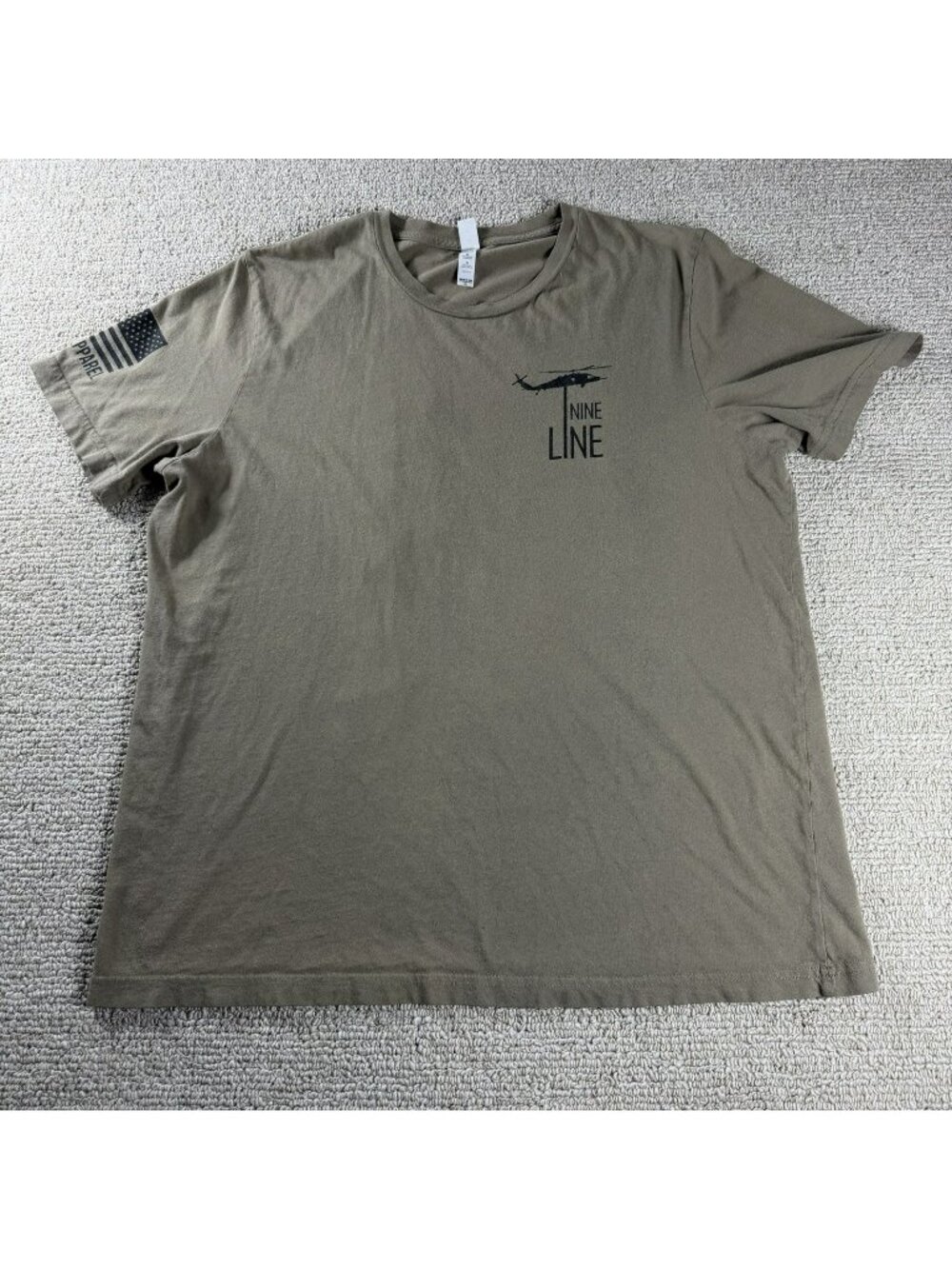 Nine Line Land of the Free T-shirt Patriotic Graphic Beige USA Men’s Size XL
